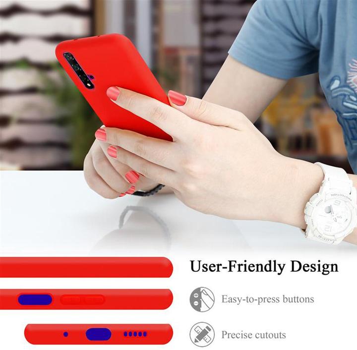 Actual product image Cadorabo TPU Liquid Silicone Case Cover (K20, Huawei Nova 5T, TCL 20S)