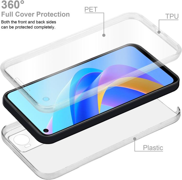 Actual product image Cadorabo TPU 360 Degree Case Cover for Oppo A36 / A76 (Oppo A36, Oppo A76)