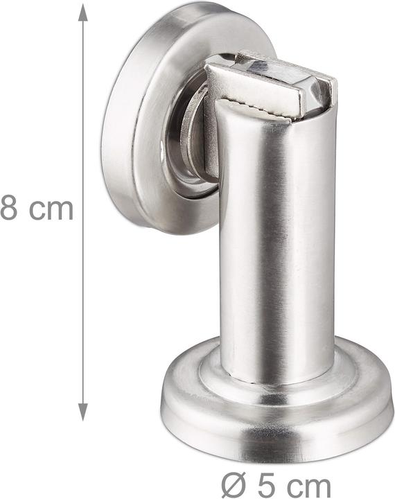 Actual product image Relaxdays Magnetic Door Stop, Blocker (1 Piece, 5 x 5.5 x 9.5 cm)