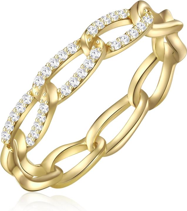 Produktbild Glanzstücke München Damen Sterling Silber Zirkonia gelbgold - 28575 (56, 925 Silber)