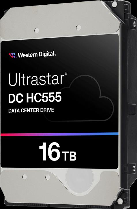 Actual product image WD Ultrastar DC HC555 3.5inch 26.1 16TB 512 7200RPM SATA ULTRA 512E SE NP3 DC (16 TB, 3.5", CMR)