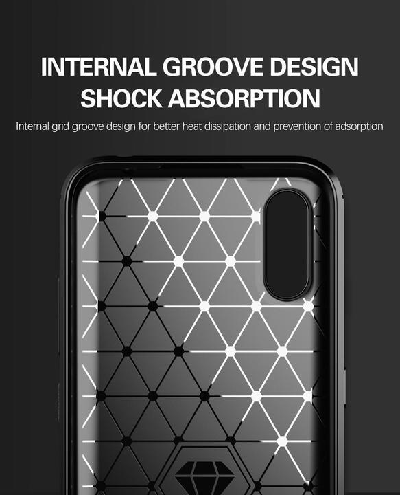 Image du produit Cadorabo TPU Ultra Slim carbon edelstahl Combi Cover (Samsung Galaxy A01)