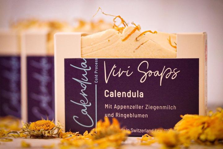 Actual product image Vivi Soaps Calendula - goat's milk soap (Hard soap)