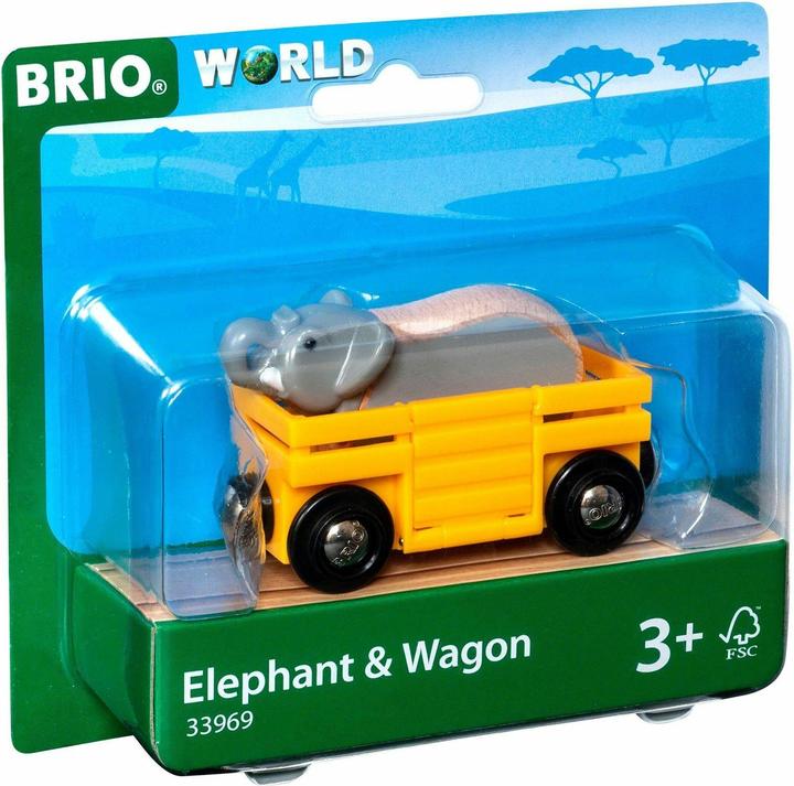 Immagine prodotto Brio Elefante e carrozza