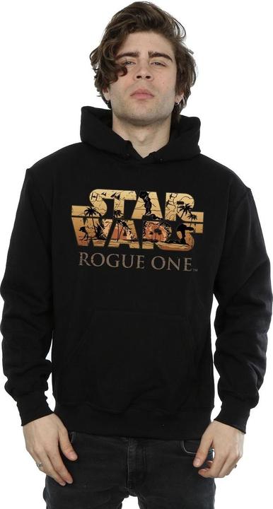 Actual product image Star Wars Mens Rogue One Logo Scene Hoodie (M)