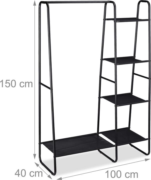 Immagine prodotto Relaxdays Stand Appendiabiti, 5 Ripiani