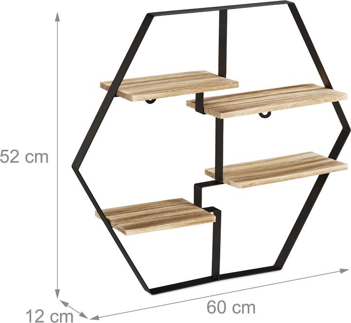 Produktbild Relaxdays Hexagon (60 x 12 x 52 cm)