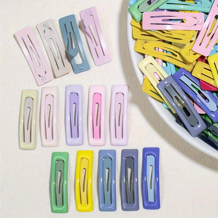 Actual product image Activity Board 20 pieces/random colour clips, matt oil sheen, cute and cool hair clips, including (20 pcs.)