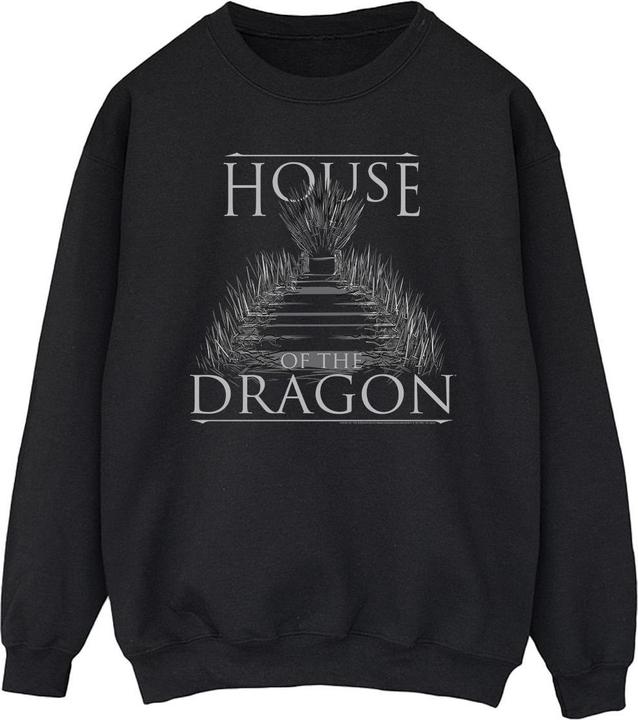 Actual product image Game of Thrones Mens Throne Text Sweatshirt (XL)