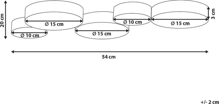 Actual product image Beliani Ceiling light gold 5-light LUGA (1442 lm)