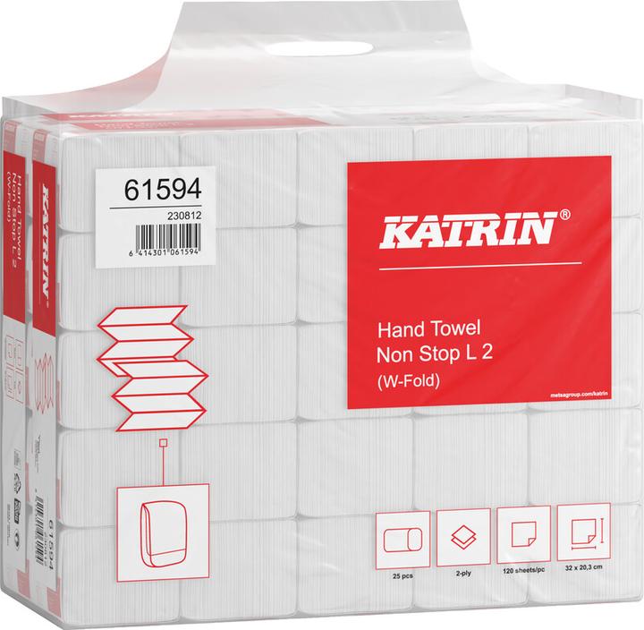 Produktbild Katrin Handtücher W-Fold Interfold Classic Non Stop L 2 (3000 x)