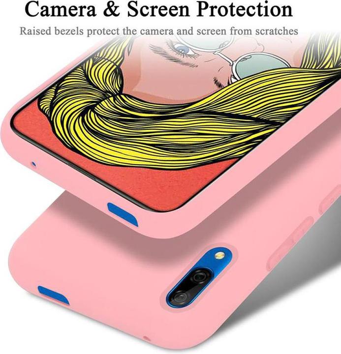 Actual product image Cadorabo TPU Liquid Silicone Case Cover (Huawei Y9 Prime (2019), Huawei Enjoy 10 Plus, Huawei P Smart Z)
