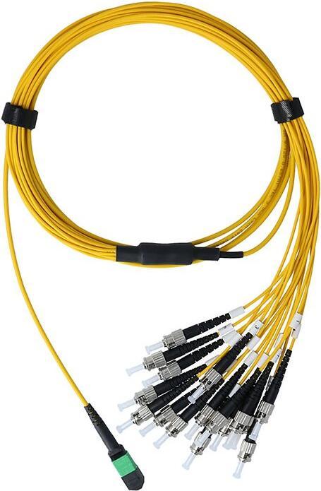Actual product image BlueOptics Fibre optic MTP/8xST Duplex Breakout Cable G.657.A1 Singlemode 10 Meter (S/UTP, 10 m)
