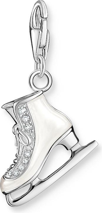 Produktbild Thomas Sabo Charm-Anhänger Schlittschuh Silber (925er Silber, Emaille)