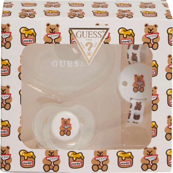 Image du produit Guess ensemble tétine avec capuchon, support et clip bébé fille