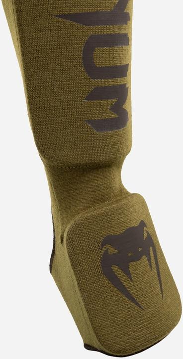 Actual product image Venum Kontact Shin Guards - Khaki/Black (L)