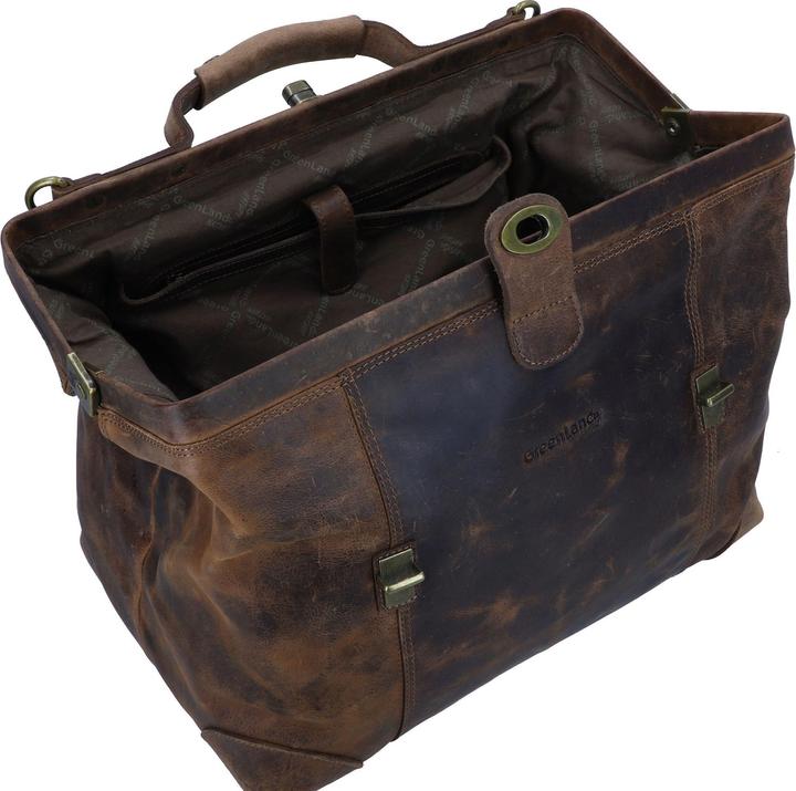 Produktbild Greenland Nature Classic Bügeltasche Doktorkoffer Leder 41 cm