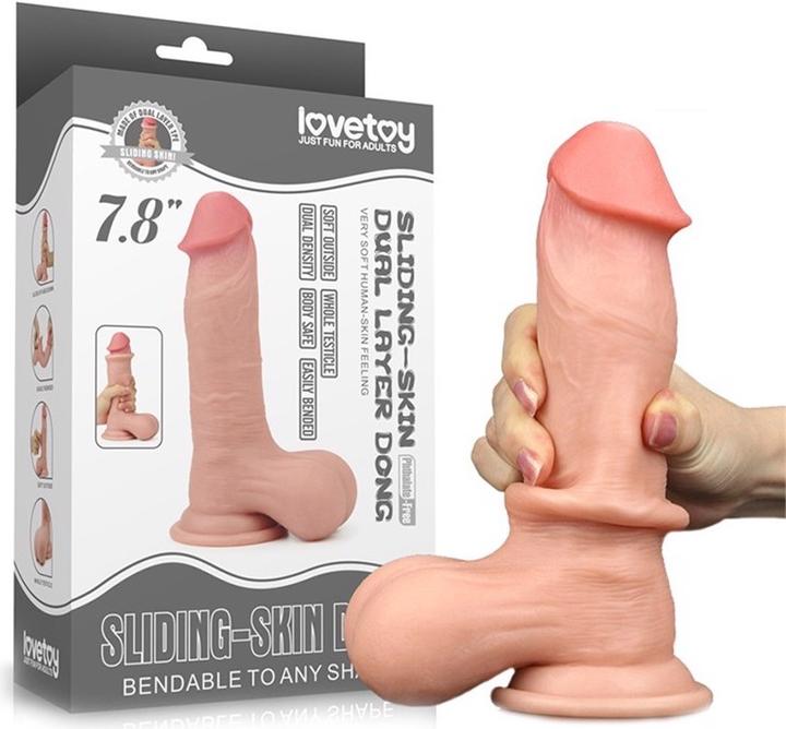 Actual product image Lovetoy Sliding Skin Dildo