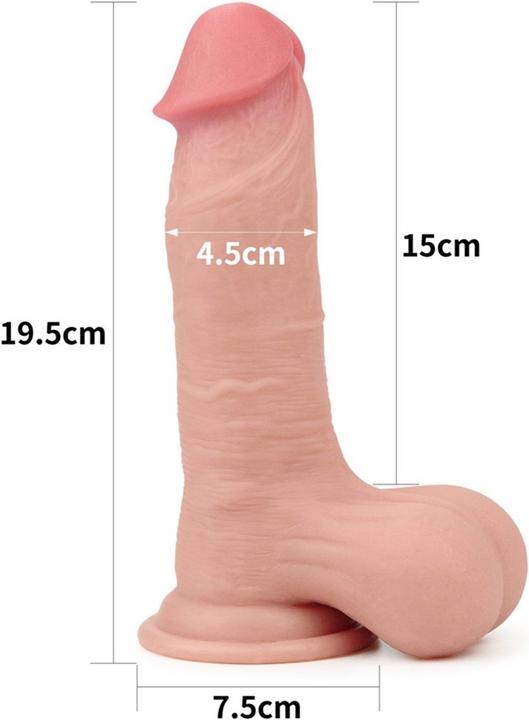 Actual product image Lovetoy Sliding Skin Dildo