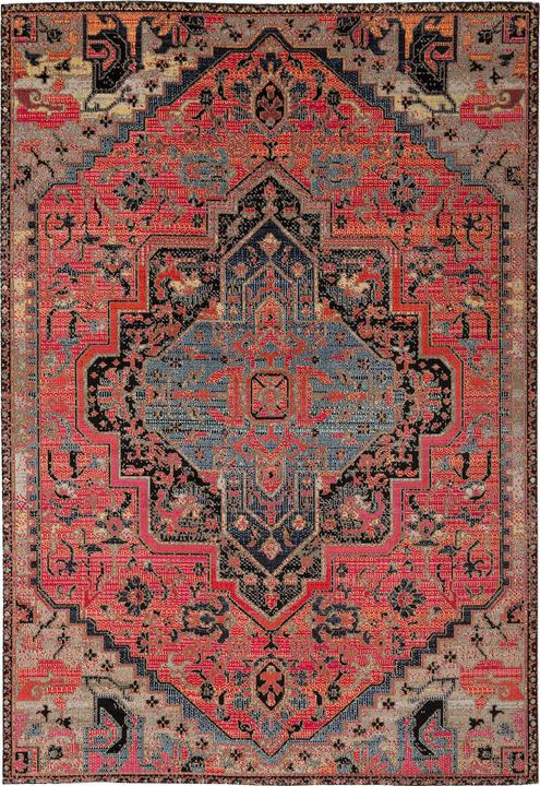 Actual product image Pergamon Kurzflor Designer Teppich Modern Vintage Orient Muster (80 x 150 cm)
