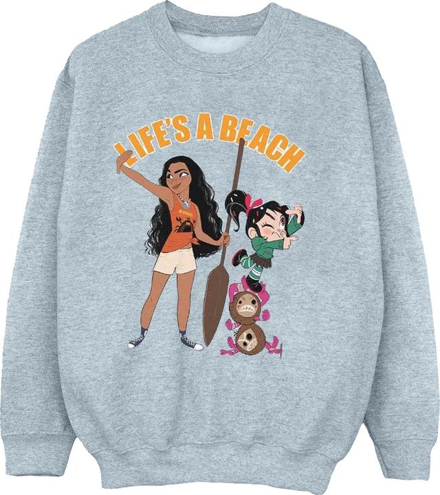 Produktbild Disney Wreck It Ralph Moana And Vanellope Sweatshirt Mädchen (152, 158)
