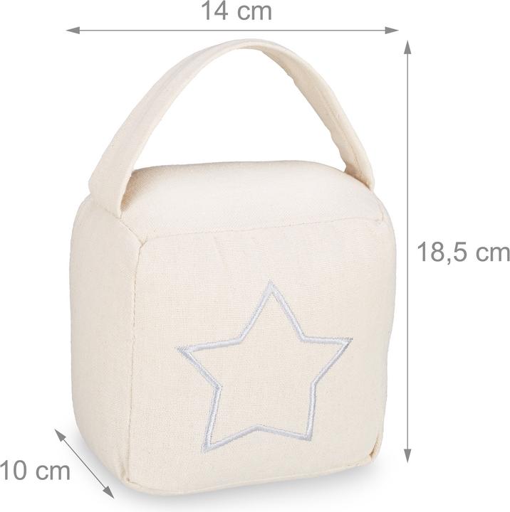 Produktbild Relaxdays Türstoppertasche (1 Stück, 14 x 10 x 18.5 cm)