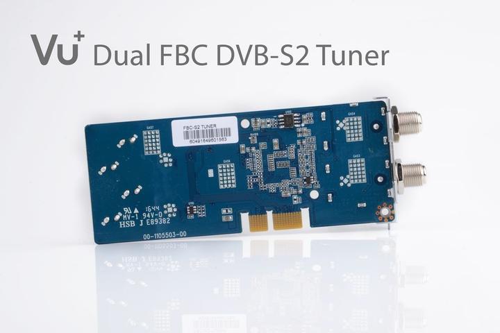Actual product image Vu+ DVB-S2 /S2X FBC Twin Tuner Duo (8 GB, 2x DVB-S2X, CI+ slot)