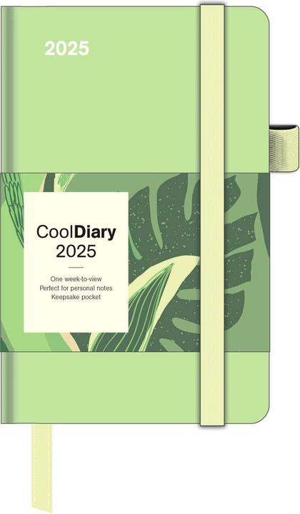 Neumann N NEUMANNVERLAGE - Matcha 2025 Cool Diary, 9x14cm, weekly calendar with banderole and ribbon (9 x 14 cm, German)