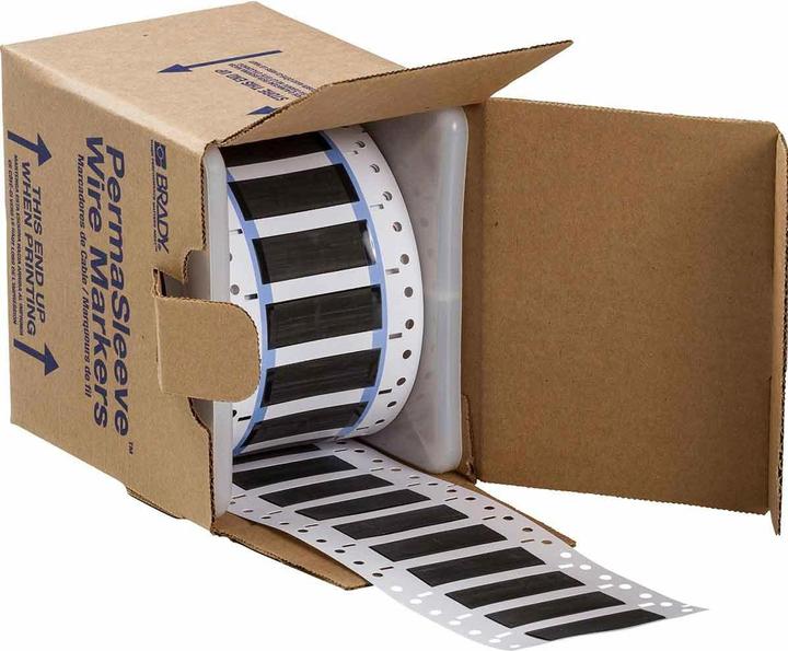 Immagine prodotto Brady 2HT-375-2-BK-S, permasleeve resistente al calore, fluoruro di polivinile termorestringente, nero, 5