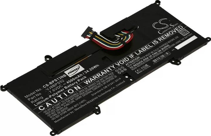 Actual product image AccuCell Sony Vaio S11, Vaio S13 battery, type VJ8BPS52 (4500 mAh)