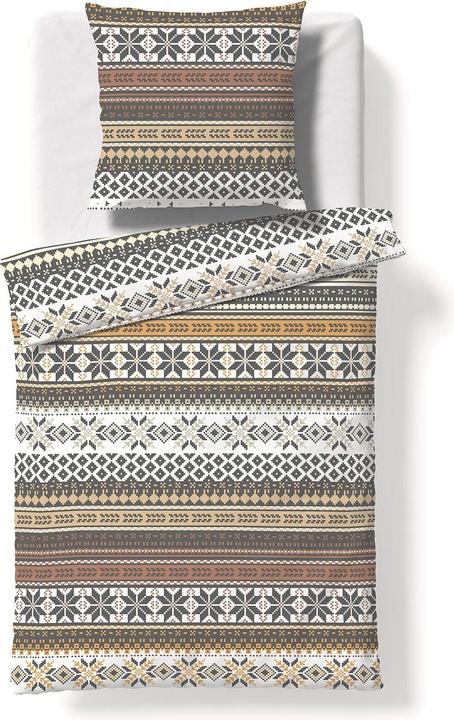 Produktbild Fleuresse Feinbiber Bettwäsche Aspen Arendal gelb (Bettwäsche Set, 155x220 cm + 80x80 cm)