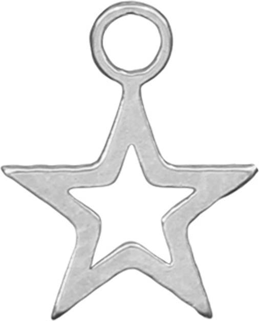 Produktbild Star Piercing Anhänger silber Stern (ohne Messing, Chirurgenstahl 316L)