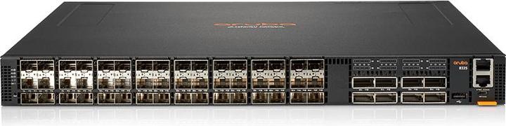 Actual product image HPE Aruba 8325-48Y8C, 48p SFP/+/28, 8p QSFP+/28, 6 back-to-front fans and 2 PSU - Bundle (48 Ports)