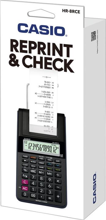 Actual product image Casio Hr-8rce (Batteries, Electrical connection)