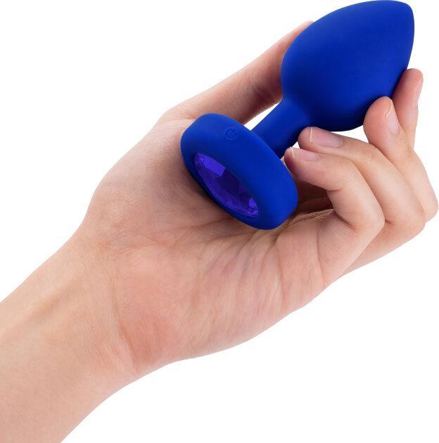 Image du produit B-Vibe Vibrating Jewel Plug L/XL Navy
