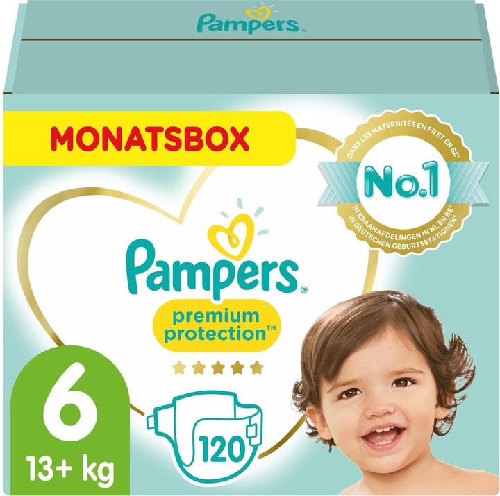 Image du produit Pampers Protection premium (Taille 6, Pack mensuel, 120 pièce(s))