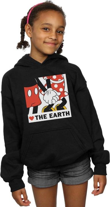 Image du produit Disney - Sweat à capuche MICKEY MOUSE HEART THE EARTH - Fille (152, 158)