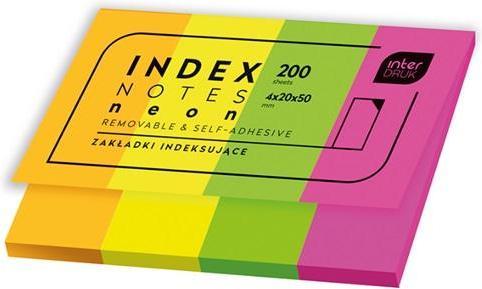 Image du produit Interdruk Neon-Registerkarten 200 Stk