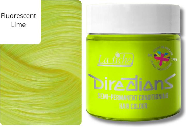 Image du produit Directions Coloration des cheveux (Citron vert fluorescent)