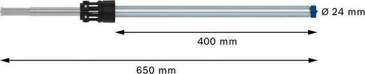 Actual product image Bosch Professional Expert SDS Clean max-8X hammer drill bit, 24 x 400 x 650 mm (24 millimetres)