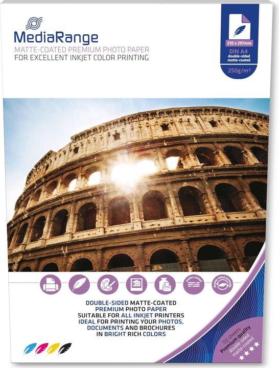 Actual product image MediaRange Photo paper (250 g/m², A4, 50 x)