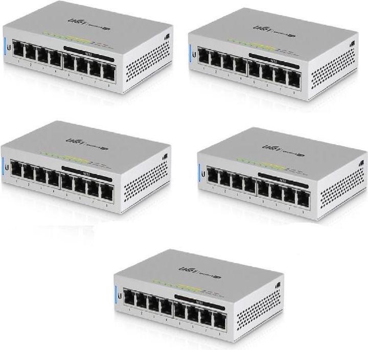 Image du produit Ubiquiti Commutateur Unifi US-8-60W-5 Set:8 Port (8 Ports)