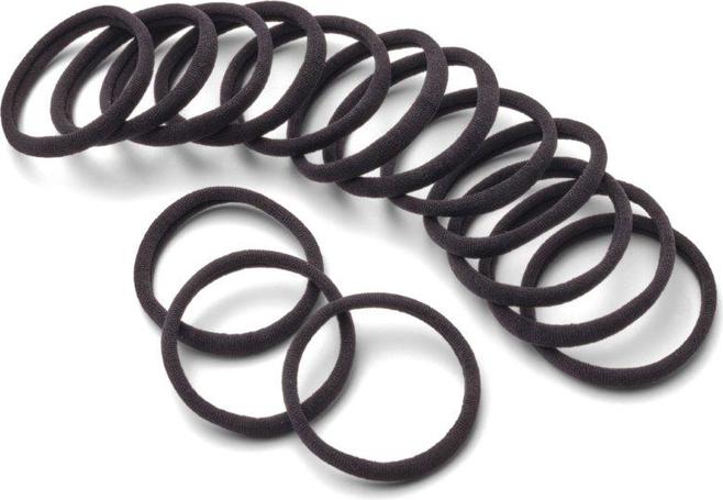 Image du produit Trisa Chouchous sans couture mini 3.5cm noir 15 pcs (Élastiques à cheveux)