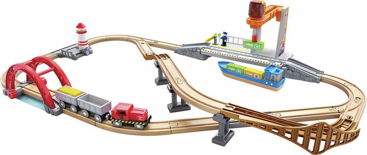 Hape Set trasporto merci via mare e via ferrovia