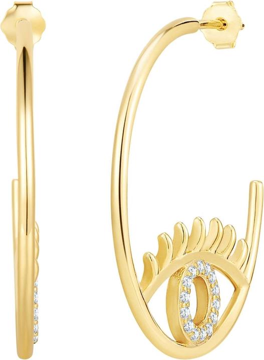 Image du produit Glanzstücke München Boucles d'oreilles femme oeil omniprésent argent sterling - 34686 (Argent Sterling)
