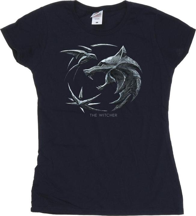 Immagine prodotto Netflix The Witcher Wolf Logo Maglietta Donna (XXL)