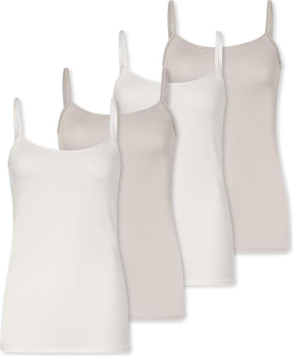 Actual product image Schiesser 4er Pack Modal Essentials Spaghetti Top (48, 4XL)