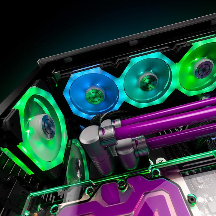 Immagine prodotto EKWB Ventola EK-Quantum Impulse 120 D-RGB PWM - 120 mm, nera (120 mm, 1 x)