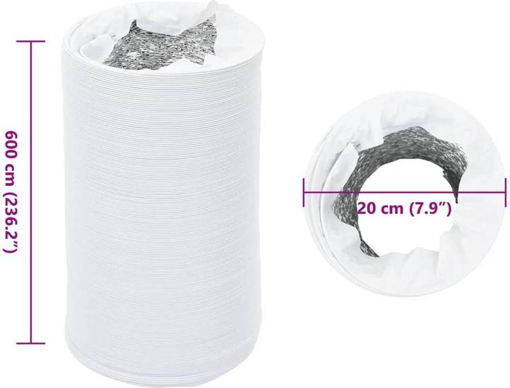 Produktbild VidaXL Lüftungsschlauch und PVC 6 m Ø20 cm