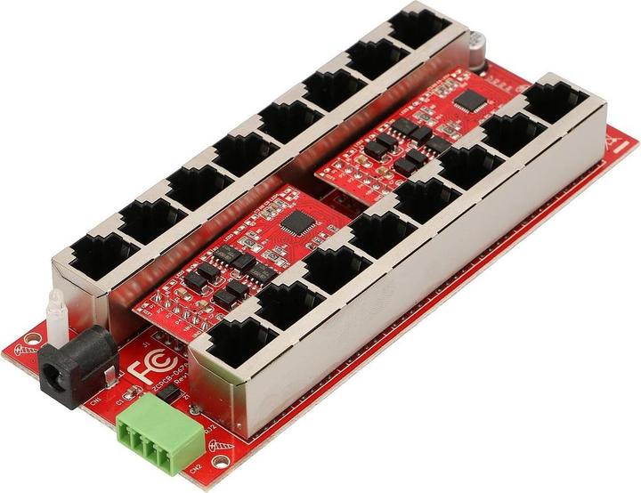 Actual product image Extralink ACTIVE POE INJECTOR 8 PORT GIGABIT 802.3AT/AF MODE A - - 8-Port Gigabit Ethernet (802.3at (PoE+), 802.3af (PoE))